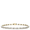 ノンブランド NON BRAND テニスブレスレット ホワイトゴールド K18WG ダイヤモンド ブレスレット Au750 K18 WG ベゼルセッティング ダイヤブレスレット