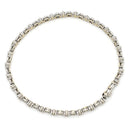 ノンブランド NON BRAND テニスブレスレット ホワイトゴールド K18WG ダイヤモンド ブレスレット Au750 K18 WG ベゼルセッティング ダイヤブレスレット