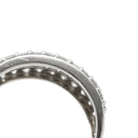 ノンブランド NON BRAND ダイヤモンド 1.0ct プラチナシルバー Pt900 ダイヤモンド リング 指輪 Pt900 パヴェ メレダイヤ 4列 4連 4ライン 幅広 ボリュームリング 12号