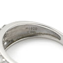 ノンブランド NON BRAND ダイヤモンド 1.0ct プラチナシルバー Pt900 ダイヤモンド リング 指輪 Pt900 パヴェ メレダイヤ 4列 4連 4ライン 幅広 ボリュームリング 12号
