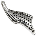 ノンブランド NON BRAND ダイヤ ブラックダイヤ 0.31ct 0.93ct ホワイトゴールド K18WG ダイヤモンド ペンダントトップ 黒 リボン 18金 18K 750 WG ネックレストップ