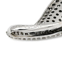 ノンブランド NON BRAND ダイヤ ブラックダイヤ 0.31ct 0.93ct ホワイトゴールド K18WG ダイヤモンド ペンダントトップ 黒 リボン 18金 18K 750 WG ネックレストップ