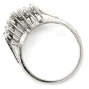 ノンブランド NON BRAND ダイヤモンド 0.52 0.17ct プラチナシルバー Pt900 ダイヤモンド リング 指輪 V字 Vライン プラチナ900 PM900 12号