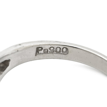 ノンブランド NON BRAND ダイヤモンド 0.52 0.17ct プラチナシルバー Pt900 ダイヤモンド リング 指輪 V字 Vライン プラチナ900 PM900 12号