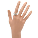 ノンブランド NON BRAND ダイヤモンド 0.52 0.17ct プラチナシルバー Pt900 ダイヤモンド リング 指輪 V字 Vライン プラチナ900 PM900 12号
