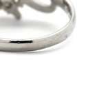 ノンブランド NON BRAND ダイヤ 0.56ct プラチナシルバー Pt900 ダイヤモンド リング 指輪 Pt900 9P 9石 9粒 ブリリアントカット フラワー 花モチーフ ウェーブ 11号