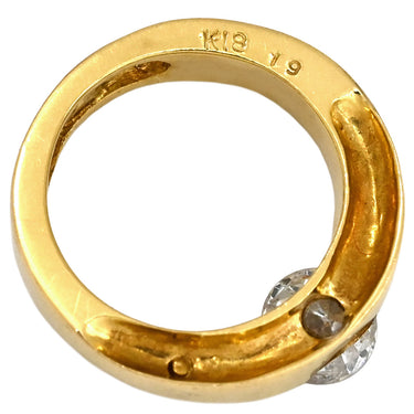 ノンブランド NON BRAND ダイヤ 0.19ct イエローゴールド K18YG ダイヤモンド ペンダントトップ Au750 18K 1P 1石 1粒 ソリティア サークル リングモチーフ