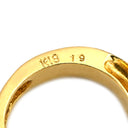 ノンブランド NON BRAND ダイヤ 0.19ct イエローゴールド K18YG ダイヤモンド ペンダントトップ Au750 18K 1P 1石 1粒 ソリティア サークル リングモチーフ