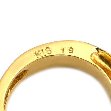 ノンブランド NON BRAND ダイヤ 0.19ct イエローゴールド K18YG ダイヤモンド ペンダントトップ Au750 18K 1P 1石 1粒 ソリティア サークル リングモチーフ