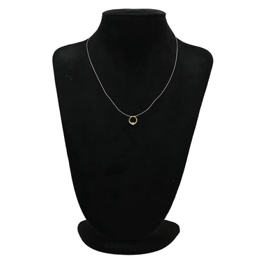 ノンブランド NON BRAND ダイヤ 0.19ct イエローゴールド K18YG ダイヤモンド ペンダントトップ Au750 18K 1P 1石 1粒 ソリティア サークル リングモチーフ