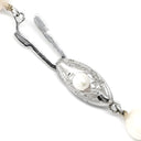 ノンブランド NON BRAND あこやパール 6.5-7.0mm パールホワイト×シルバー シルバー パール ネックレス アコヤ 真珠 silver 1連 ラウンドシェイプ