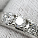 ノンブランド NON BRAND ダイヤ 1.04ct プラチナシルバー Pt900 ダイヤモンド リング 指輪 Pt900 5P 5石 5粒 一文字デザイン ラインストーン エンゲージ ブライダル 11号