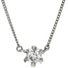 ノンブランド NON BRAND ダイヤ 0.32ct ペンダント プラチナシルバー ダイヤモンド Pt850 ネックレス 1石 1粒 ブリリアントカット プラチナ