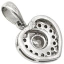 ノンブランド NON BRAND プラチナム ダイヤ 0.42ct プラチナシルバー Pt900 ダイヤモンド ペンダントトップ 1P 1石 1粒 Pt900 ハートモチーフ