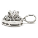 ノンブランド NON BRAND プラチナム ダイヤ 0.42ct プラチナシルバー Pt900 ダイヤモンド ペンダントトップ 1P 1石 1粒 Pt900 ハートモチーフ