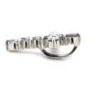 ノンブランド NON BRAND クロス ダイヤモンド 0.5ct プラチナシルバー Pt900 ダイヤモンド ペンダントトップ 10石 10P 十字架 プラチナ ネックレストップ ペンダントヘッド