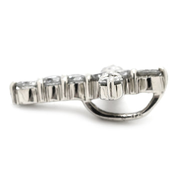 ノンブランド NON BRAND クロス ダイヤモンド 0.5ct プラチナシルバー Pt900 ダイヤモンド ペンダントトップ 10石 10P 十字架 プラチナ ネックレストップ ペンダントヘッド