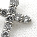ノンブランド NON BRAND クロス ダイヤモンド 0.5ct プラチナシルバー Pt900 ダイヤモンド ペンダントトップ 10石 10P 十字架 プラチナ ネックレストップ ペンダントヘッド