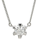 ノンブランド NON BRAND ダイヤ 0.43ct ペンダント プラチナシルバー ダイヤモンド Pt850 ネックレス 1石 1粒 ブリリアントカット プラチナ