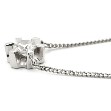 ノンブランド NON BRAND ダイヤ 0.43ct ペンダント プラチナシルバー ダイヤモンド Pt850 ネックレス 1石 1粒 ブリリアントカット プラチナ