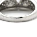 ノンブランド NON BRAND SI2 ダイヤ 0.321ct プラチナシルバー Pt900 ダイヤモンド リング 指輪 Pt900 ペアシェイプ ヘイローデザイン パヴェ エンゲージ ブライダル 13号