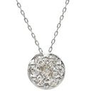 ノンブランド NON BRAND ダイヤモンド 0.25ct ホワイトゴールド K18WG ダイヤモンド ネックレス Au750 18K 18金 パヴェ セブンスター 7P 7石 7粒 ラウンド