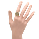 ノンブランド NON BRAND ダイヤモンド 1.00ct イエローゴールド K18YG ダイヤモンド リング 指輪 K18YG パヴェ メレダイヤ 幅広 ボリュームリング 9.5号