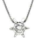 ノンブランド NON BRAND ダイヤモンド ペンダント 1.168ct プラチナシルバー Pt900 ダイヤモンド Pt850(チェーン) ネックレス Pt900×Pt850 プラチナム 1P 1石 1粒