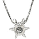 ノンブランド NON BRAND ダイヤモンド ペンダント 1.168ct プラチナシルバー Pt900 ダイヤモンド Pt850(チェーン) ネックレス Pt900×Pt850 プラチナム 1P 1石 1粒