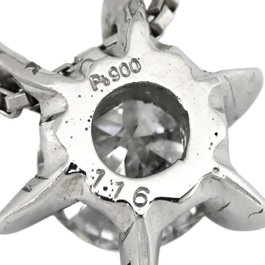 ノンブランド NON BRAND ダイヤモンド ペンダント 1.168ct プラチナシルバー Pt900 ダイヤモンド Pt850(チェーン) ネックレス Pt900×Pt850 プラチナム 1P 1石 1粒