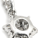 ノンブランド NON BRAND ダイヤモンド 0.51ct プラチナシルバー Pt900 ダイヤモンド ペンダントトップ Pt900 プラチナ ヘイローデザイン 花 フラワー 10P 10石 10粒 スイートテン