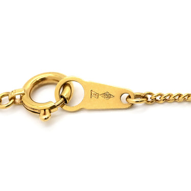 ノンブランド NON BRAND 1Pダイヤ 0.41ct ペンダント イエローゴールド K18YG ダイヤモンド ネックレス Au750 18K YG ベゼルセッティング 1粒 1P