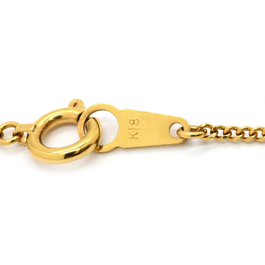ノンブランド NON BRAND 1Pダイヤ 0.41ct ペンダント イエローゴールド K18YG ダイヤモンド ネックレス Au750 18K YG ベゼルセッティング 1粒 1P
