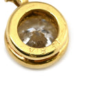ノンブランド NON BRAND 1Pダイヤ 0.41ct ペンダント イエローゴールド K18YG ダイヤモンド ネックレス Au750 18K YG ベゼルセッティング 1粒 1P