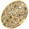 ノンブランド NON BRAND ダイヤ 0.50ct プラチナシルバー×イエローゴールド Pt950 K18YG ダイヤモンド ペンダントトップ YG Pt コンビ ツートン K18 YG 750