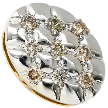 ノンブランド NON BRAND ダイヤ 0.50ct プラチナシルバー×イエローゴールド Pt950 K18YG ダイヤモンド ペンダントトップ YG Pt コンビ ツートン K18 YG 750