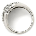 ノンブランド NON BRAND ダイヤ 2.0ct プラチナシルバー Pt900 ダイヤモンド リング 指輪 Pt900 ブリリアントカット パヴェ フラワー 花モチーフ 丸越マーク刻印 9.5号