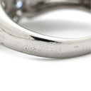 ノンブランド NON BRAND ダイヤ 2.0ct プラチナシルバー Pt900 ダイヤモンド リング 指輪 Pt900 ブリリアントカット パヴェ フラワー 花モチーフ 丸越マーク刻印 9.5号