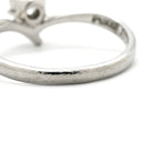 ノンブランド NON BRAND ダイヤ 0.317ct プラチナシルバー Pt900 ダイヤモンド リング 指輪 Pt900 1P 1石 1粒 ソリテール エンゲージ ブライダル イニシャルの刻印あり 8号