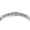 ノンブランド NON BRAND ダイヤ 0.317ct プラチナシルバー Pt900 ダイヤモンド リング 指輪 Pt900 1P 1石 1粒 ソリテール エンゲージ ブライダル イニシャルの刻印あり 8号