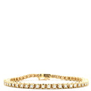 ノンブランド NON BRAND テニスブレスレット 2.84ct ダイヤモンド イエローゴールド K14YG ダイヤモンド ブレスレット 14K YG 14金 一粒ダイヤ繋ぎブレス