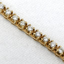 ノンブランド NON BRAND テニスブレスレット 2.84ct ダイヤモンド イエローゴールド K14YG ダイヤモンド ブレスレット 14K YG 14金 一粒ダイヤ繋ぎブレス