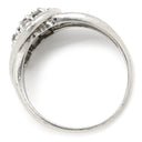 ノンブランド NON BRAND ダイヤモンド 0.50ct プラチナシルバー Pt900 ダイヤモンド リング 指輪 フラワーモチーフ プラチナ900 13号
