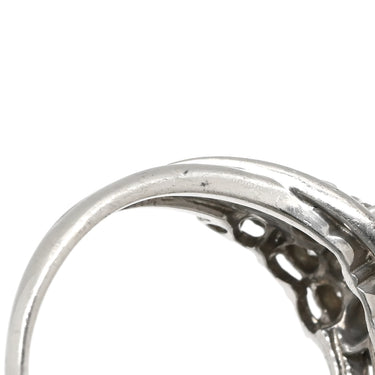 ノンブランド NON BRAND ダイヤモンド 0.50ct プラチナシルバー Pt900 ダイヤモンド リング 指輪 フラワーモチーフ プラチナ900 13号