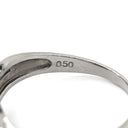 ノンブランド NON BRAND ダイヤモンド 0.50ct プラチナシルバー Pt900 ダイヤモンド リング 指輪 フラワーモチーフ プラチナ900 13号