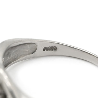 ノンブランド NON BRAND ダイヤモンド 0.50ct プラチナシルバー Pt900 ダイヤモンド リング 指輪 フラワーモチーフ プラチナ900 13号