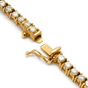 ノンブランド NON BRAND ダイヤモンド グラデーション テニスネックレス イエローゴールド K18YG ダイヤモンド ネックレス 18K YG ダイヤペンダント