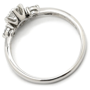 ノンブランド NON BRAND I1 ダイヤ 0.301ct プラチナシルバー Pt900 ダイヤモンド リング 指輪 プラチナム Pt900 3P 3石 3粒 トリロジー スリーストーン エンゲージ ブライダル 11号