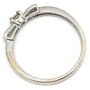 ノンブランド NON BRAND ダイヤモンド 0.26ct ホワイトゴールド K14WG ダイヤモンド リング 指輪 14K 585 WG リボンモチーフ 11号