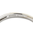 ノンブランド NON BRAND ダイヤモンド 0.26ct ホワイトゴールド K14WG ダイヤモンド リング 指輪 14K 585 WG リボンモチーフ 11号